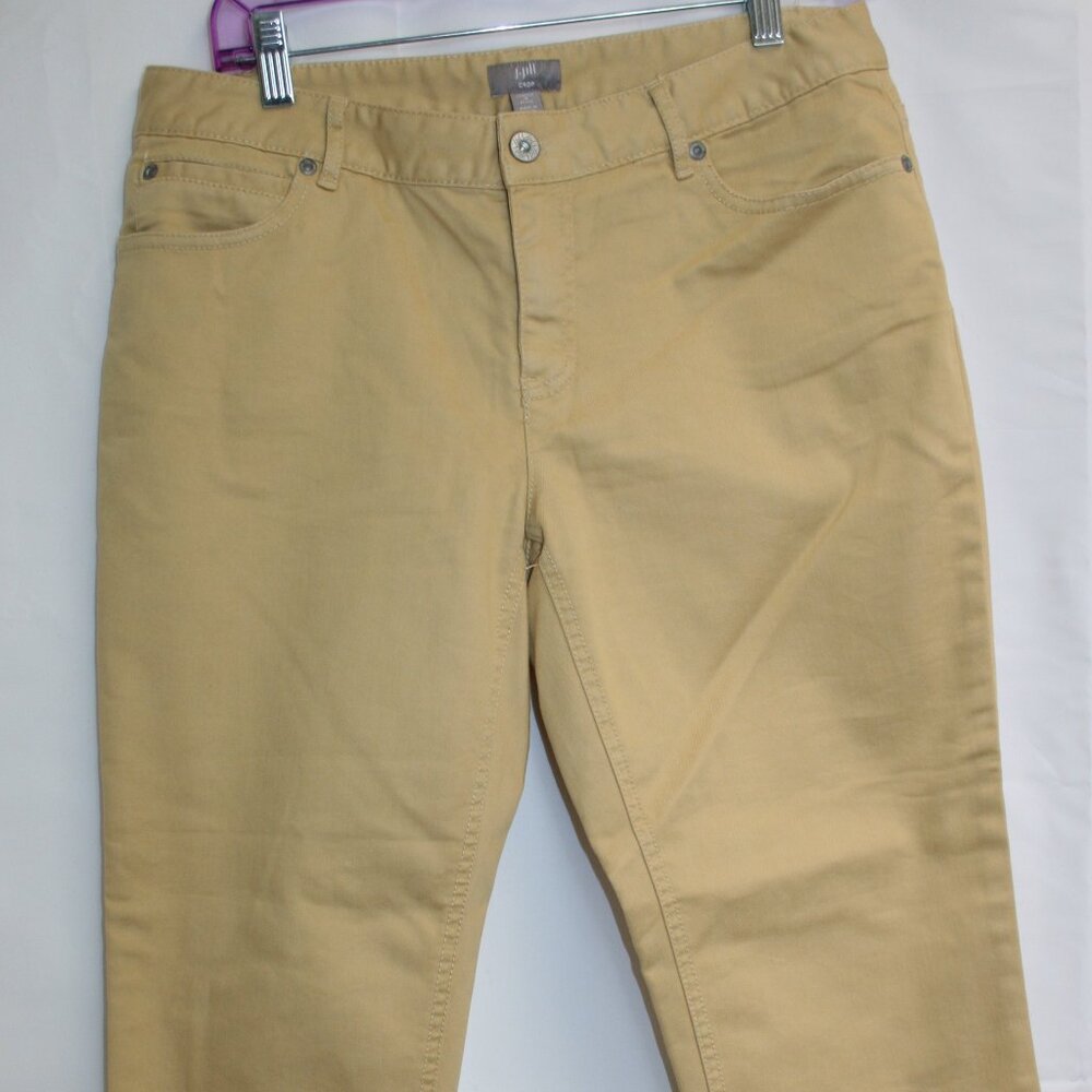 J Jill Cropped Jeans Womens Stretch Yellow  Size 8 Petite